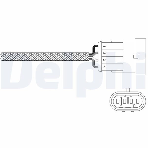 Sonda Lambda FIAT PANDA (169_) 1.4 (169AXE1B) benzina 100 cai DELPHI ES20344-12B1