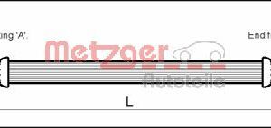 Furtun frana FIAT TIPO (160_) 1.1 (160.AA) benzina 56 cai METZGER 4113242