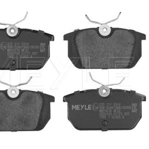 Placute frana FIAT TIPO (160_) 1.1 (160.AA) benzina 56 cai MEYLE 025 211 0314