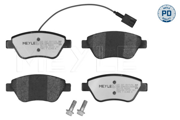 Placute frana FIAT FIORINO Autoutilitara/limuzina spatioasa (225_) 1.3 D Multijet (225BXD1A, 225BXB1A, 225BXB11) diesel 75 cai MEYLE 025 237 0517/PD