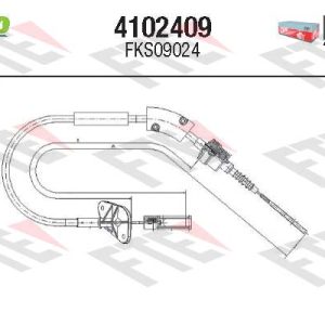 Cablu ambreiaj FIAT 500 (312_) 1.4 (301J410) benzina 102 cai VALEO 4102409