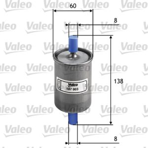 Filtru combustibil FIAT PANDA (141_) 900 benzina 40 cai VALEO 587003