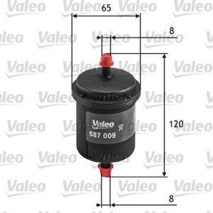 Filtru combustibil FIAT FIORINO Autoutilitara/limuzina spatioasa (146_) 70 1.3 benzina 67 cai VALEO 587009