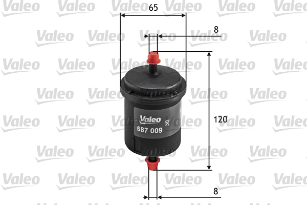 Filtru combustibil FIAT PANDA Caseta/ Hatchback (141_) 1000 benzina 44 cai VALEO 587009