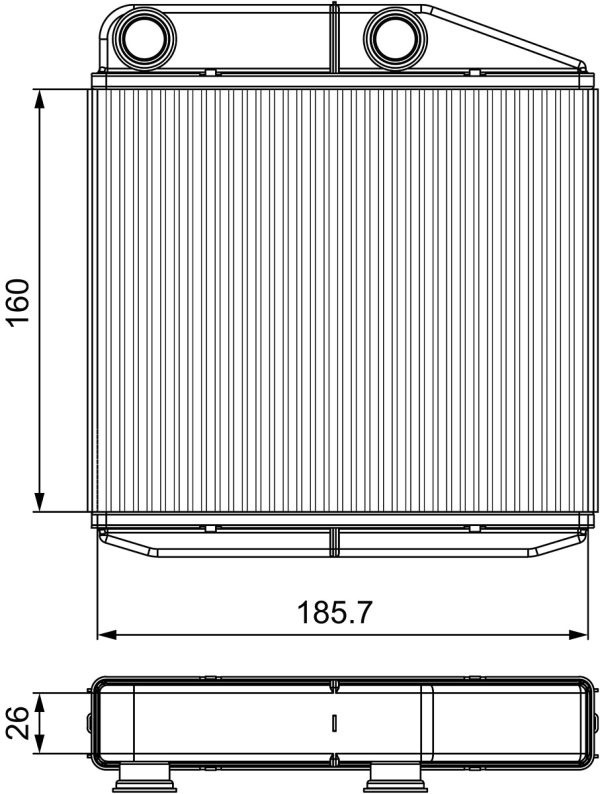 Schimbator caldura incalzire habitaclu FIAT QUBO (225_) 1.3 D Multijet (225AXG1A, 225CXG1A, 225AXG11, 225CXG11) diesel 80 cai VALEO 811502