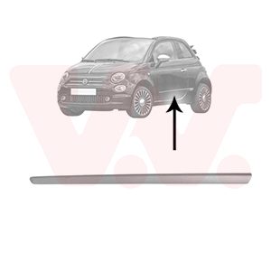 Elemente decorative / protectie portiera FIAT 500 C (312_) 0.9 (312AG1A) benzina 86 cai VAN WEZEL 1604427