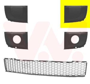 Grila ventilatie bara protectie FIAT 500 (312_) 0.9 (312AXG1A, 312.AXG11) benzina 86 cai VAN WEZEL 1604591