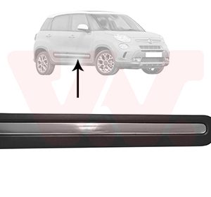 Elemente decorative / protectie portiera FIAT 500L (351_, 352_) 0.9 (199LYC1B) benzina 105 cai VAN WEZEL 1609404
