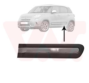 Elemente decorative / protectie portiera FIAT 500L (351_, 352_) 0.9 (199LYC1B) benzina 105 cai VAN WEZEL 1609405