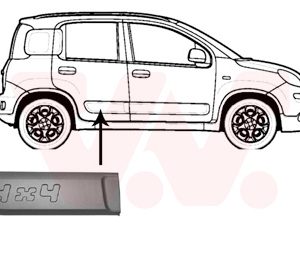 Elemente decorative / protectie portiera FIAT PANDA (312_, 319_) 0.9 4x4 (312PXG1A) benzina 86 cai VAN WEZEL 1613428
