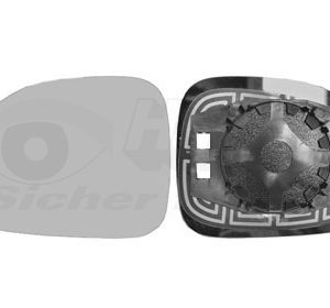 Sticla oglinda retrovizoare exterioara FIAT PANDA (169_) 1.2 (169.AXB11, 169.AXB1A) benzina 60 cai VAN WEZEL 1711831
