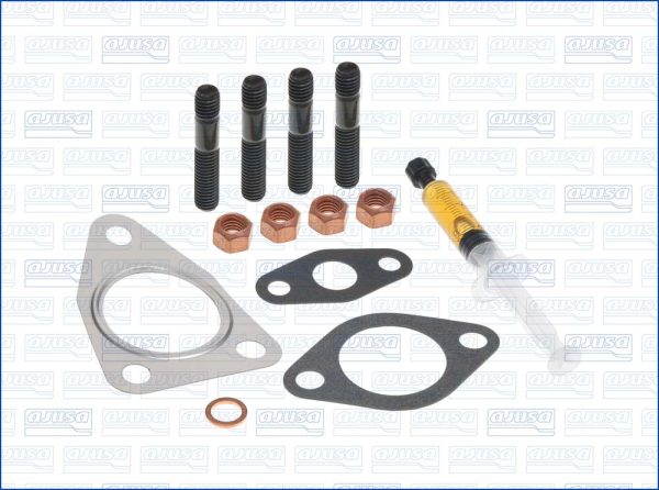 Set montaj turbocompresor FIAT 500L (351_, 352_) 1.6 D Multijet (199LYE1B) diesel 120 cai AJUSA JTC11556