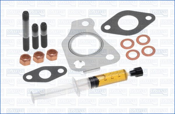 Set montaj turbocompresor FIAT QUBO (225_) 1.3 D Multijet (225AXE1A, 225CXE1A, 225AXH1A, 225AXL1A,... diesel 95 cai AJUSA JTC11722