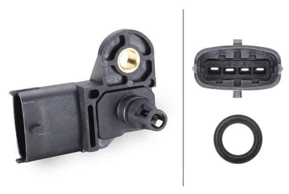 Senzor presiune supraalimentare FIAT 500L (351_, 352_) 1.3 D Multijet (199LXY1A, 199LXY11) diesel 84 cai HELLA 6PP 009 400-291