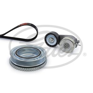 Set curea transmisie cu caneluri FIAT 500X (334_) 1.4 LPG (334AXL1B) Benzina/Autogaz (GPL) 120 cai GATES K065PK1148
