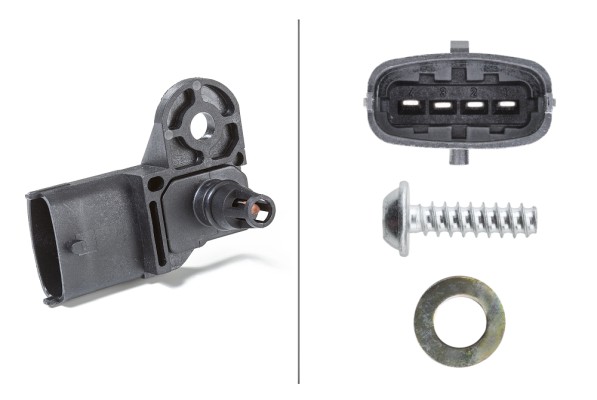 Senzor presiune supraalimentare FIAT PANDA (169_) 1.4 Natural Power (169AXHIA) Benzina/Gaz metan (GNC) 78 cai HELLA 6PP 009 400-311