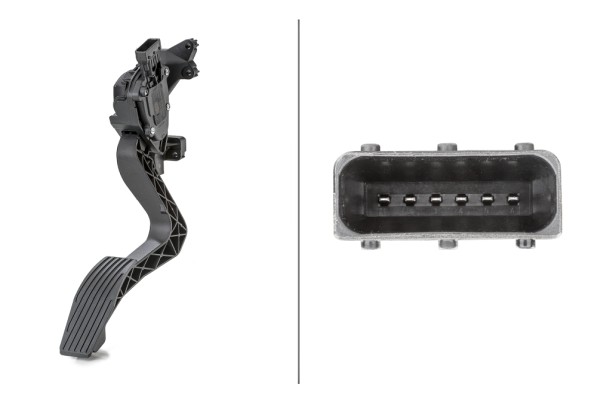 Senzor pedala acceleratie FIAT TIPO hatchback (356_, 357_) 1.4 LPG (356HXF1B) Benzina/Autogaz (GPL) 120 cai HELLA 6PV 010 175-741