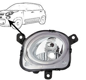 Far faza lunga FIAT 500L (351_, 352_) 1.3 D Multijet (199.LYM11, 199.LYM1A) diesel 95 cai VAN WEZEL 1609941