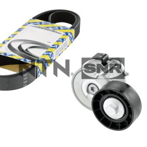 Set curea transmisie cu caneluri FIAT 500L (351_, 352_) 1.3 D Multijet (199.LYM11, 199.LYM1A) diesel 95 cai SNR KA858.06