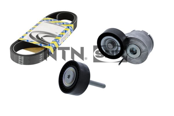Set curea transmisie cu caneluri FIAT QUBO (225_) 1.3 D Multijet (225AXG1A, 225CXG1A, 225AXG11, 225CXG11) diesel 80 cai SNR KA858.07
