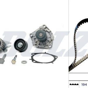 Set pompa apa + curea dintata FIAT 500X (334_) 1.6 D Multijet (334AXA1B) diesel 114 cai DOLZ KD109