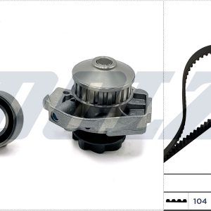 Set pompa apa + curea dintata FIAT TIPO (160_) 1.1 (160.AA) benzina 56 cai DOLZ KD129