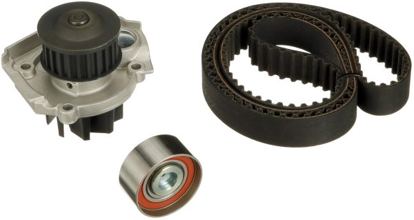Set pompa apa + curea dintata FIAT QUBO (225_) 1.4 Natural Power (225AXC1A) Benzina/Gaz metan (GNC) 78 cai GATES KP15627XS