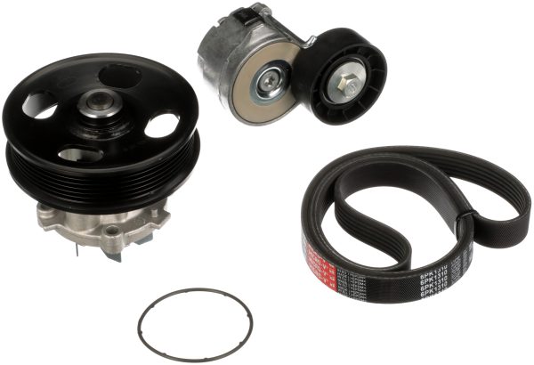 Pompa apa + Set curea transmisie cu caneluri FIAT PANDA VAN (312_, 519_) 1.3 D Multijet (312CXL1A, 312DXL1A) diesel 75 cai GATES KP16PK1310