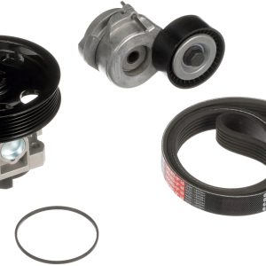 Pompa apa + Set curea transmisie cu caneluri FIAT QUBO (225_) 1.3 D Multijet (225CXB1A, 225AXB1A, 225CXB11, 225AXB11,... diesel 75 cai GATES KP16PK1320