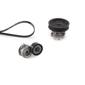 Pompa apa + Set curea transmisie cu caneluri FIAT QUBO (225_) 1.3 D Multijet (225CXB1A, 225AXB1A, 225CXB11, 225AXB11,... diesel 75 cai GATES KP26PK1183