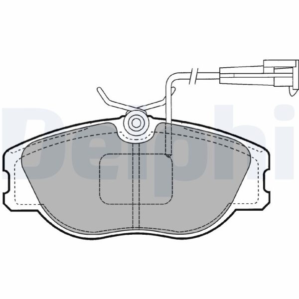 Placute frana FIAT CROMA (154_) 2500 V6 benzina 162 cai DELPHI LP1400