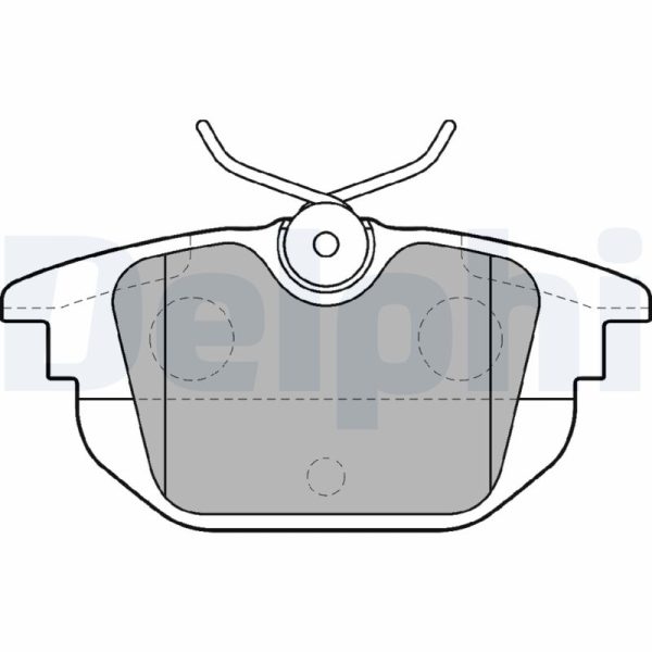 Placute frana FIAT TIPO (160_) 1.4 i.e. (160.AP, 160.AD, 160.EA) benzina 70 cai DELPHI LP1472