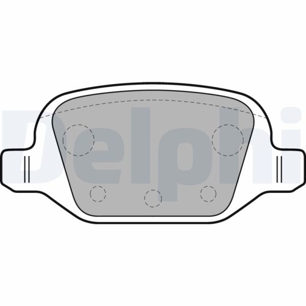 Placute frana FIAT QUBO (225_) 1.3 D Multijet (225CXB1A, 225AXB1A, 225CXB11, 225AXB11,... diesel 75 cai DELPHI LP1678