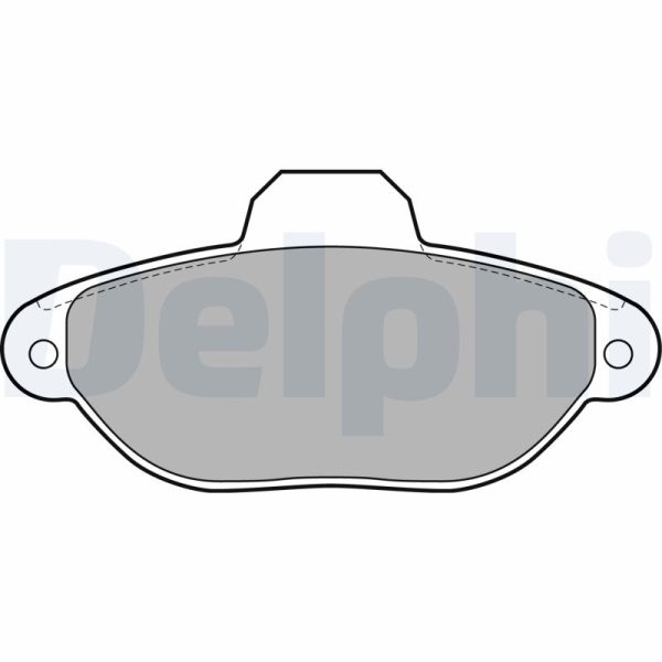 Placute frana FIAT PANDA Caseta/ Hatchback (169_) 1.1 (169CXA1A) benzina 54 cai DELPHI LP2013