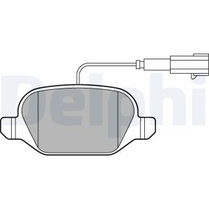 Placute frana FIAT 500 C (312_) 0.9 (312AXM1B) benzina 105 cai DELPHI LP2302