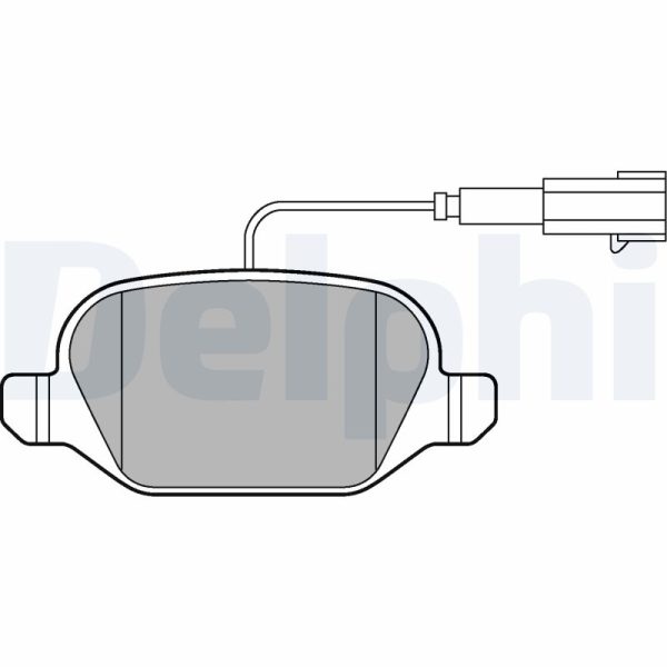 Placute frana FIAT 500 C (312_) 0.9 (312AXM1B) benzina 105 cai DELPHI LP2302
