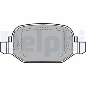 Placute frana FIAT 500L (351_, 352_) 0.9 (199LYC1B) benzina 105 cai DELPHI LP2475