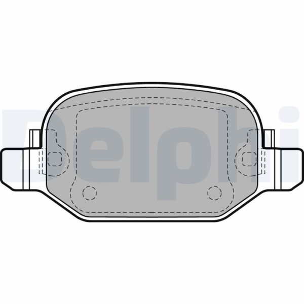 Placute frana FIAT 500L (351_, 352_) 0.9 (199LYC1B) benzina 105 cai DELPHI LP2475