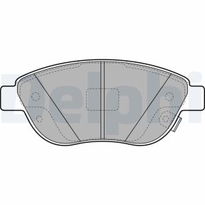 Placute frana FIAT 500L (351_, 352_) 0.9 (199LYC1B) benzina 105 cai DELPHI LP2476