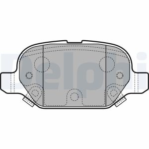 Placute frana FIAT PANDA VAN (312_, 519_) 0.9 4x4 (312CXG2B) benzina 86 cai DELPHI LP2761