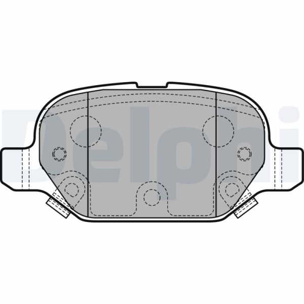 Placute frana FIAT PANDA VAN (312_, 519_) 0.9 4x4 (312CXG2B) benzina 86 cai DELPHI LP2761