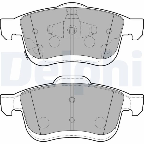 Placute frana FIAT 500L (351_, 352_) 0.9 (199LYC1B) benzina 105 cai DELPHI LP3220