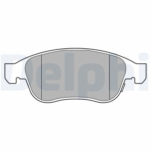 Placute frana FIAT 500X (334_) 1.0 (334.AXN1B) benzina 114 cai DELPHI LP3588
