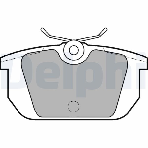 Placute frana FIAT TIPO (160_) 1.4 (160.AC) benzina 71 cai DELPHI LP522