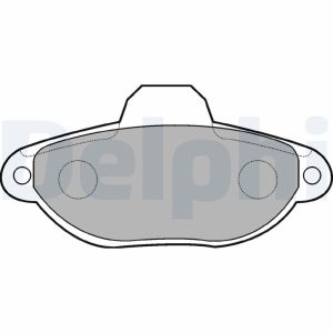 Placute frana FIAT PANDA (169_) 1.1 (169.AXA1A) benzina 54 cai DELPHI LP851