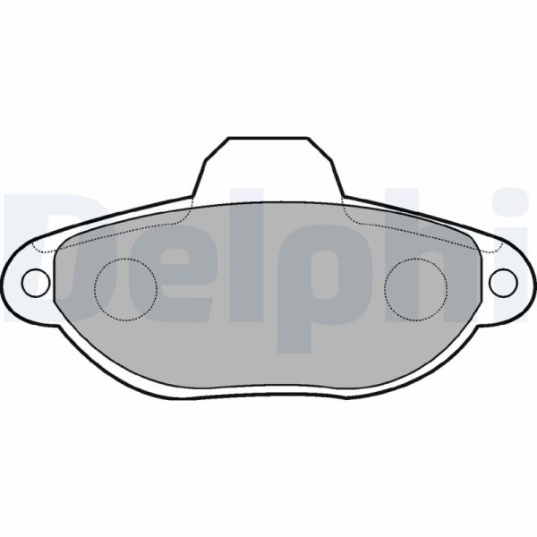 Placute frana FIAT PANDA (169_) 1.1 (169.AXA1A) benzina 54 cai DELPHI LP851