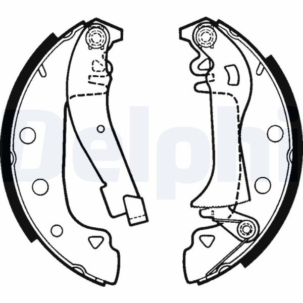 Set saboti frana FIAT ARGENTA (132_) 2500 Diesel diesel 72 cai DELPHI LS1395