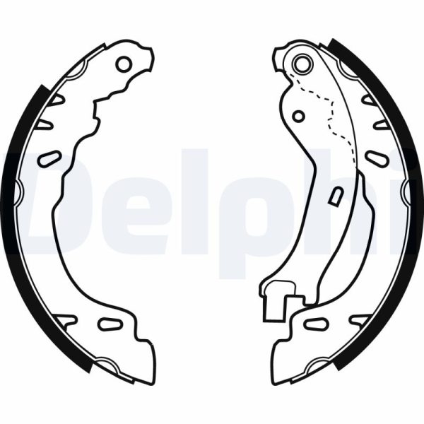 Set saboti frana FIAT 500 (312_) 1.3 D Multijet (312AXE1A) diesel 95 cai DELPHI LS1971