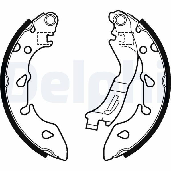 Set saboti frana FIAT 500 (312_) 0.9 (312AXP1A) benzina 60 cai DELPHI LS2047