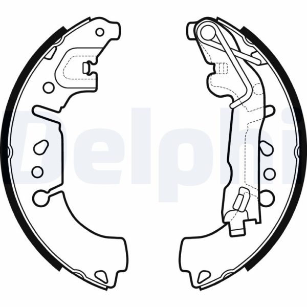 Set saboti frana FIAT 500L (351_, 352_) 0.9 Natural Power (199LYC1B) Benzina/Gaz metan (GNC) 80 cai DELPHI LS2135
